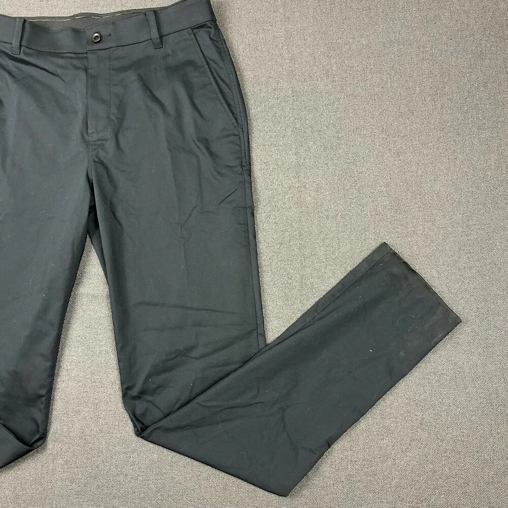 Nike Golf Pants Mens‎ Size 32x35 Medium Black Dri-FIT UV Standard Fit Chino NWT